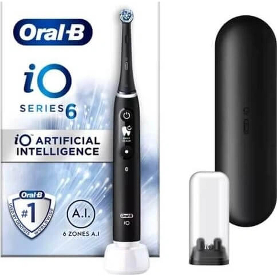 Oral B Oral B iO Series 6 Schwarz 1×1 Elektrische Zahnbürste, elektrische Zahnbürste