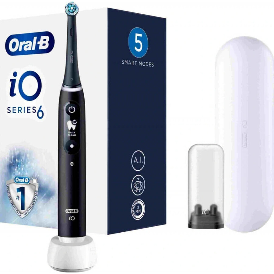 Oral B Oral B iO Series 6 Schwarz 1×1 Elektrische Zahnbürste, elektrische Zahnbürste