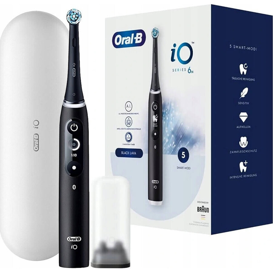 Oral B Oral B iO Series 6 Schwarz 1×1 Elektrische Zahnbürste, elektrische Zahnbürste