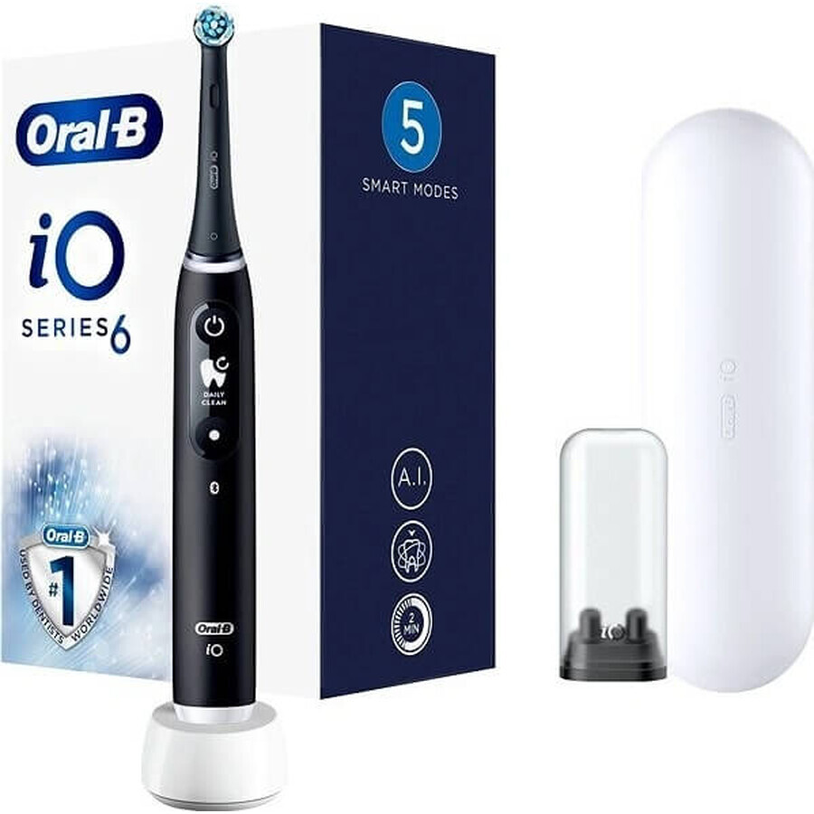 Oral B Oral B iO Series 6 Schwarz 1×1 Elektrische Zahnbürste, elektrische Zahnbürste