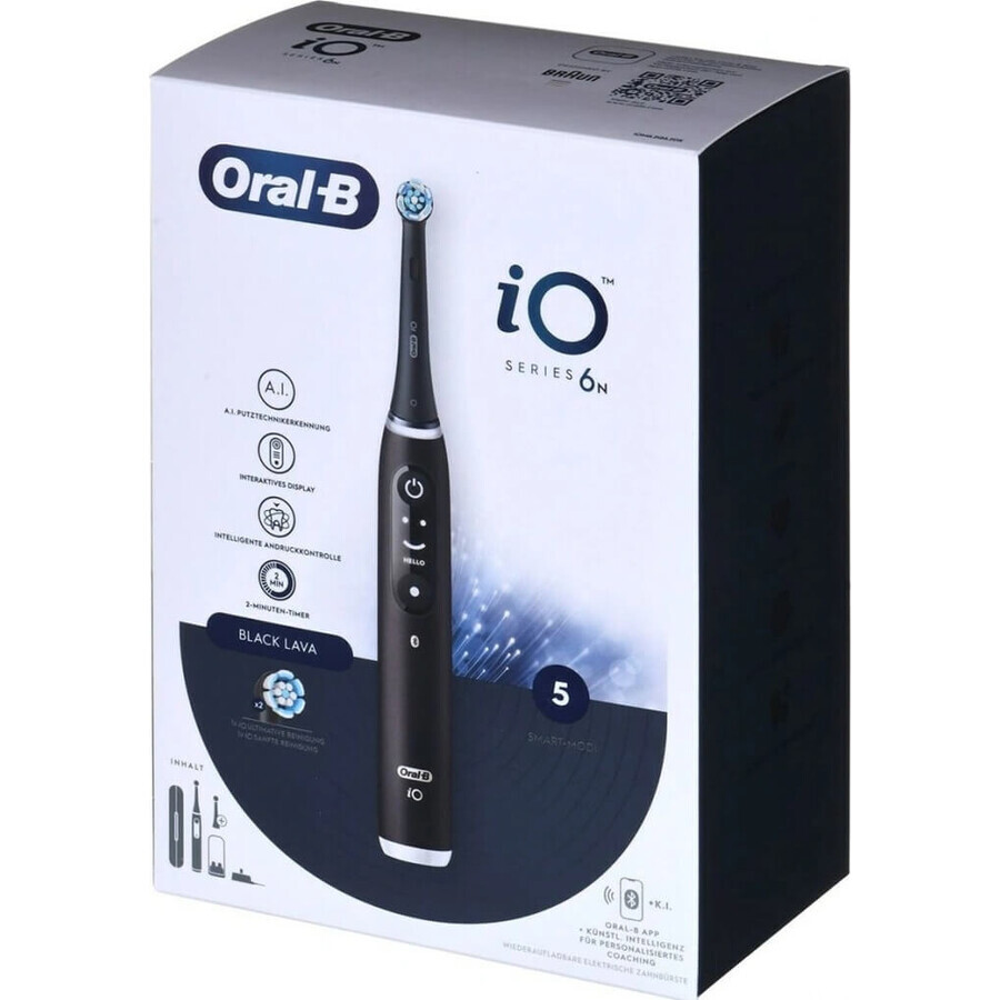 Oral B Oral B iO Series 6 Schwarz 1×1 Elektrische Zahnbürste, elektrische Zahnbürste