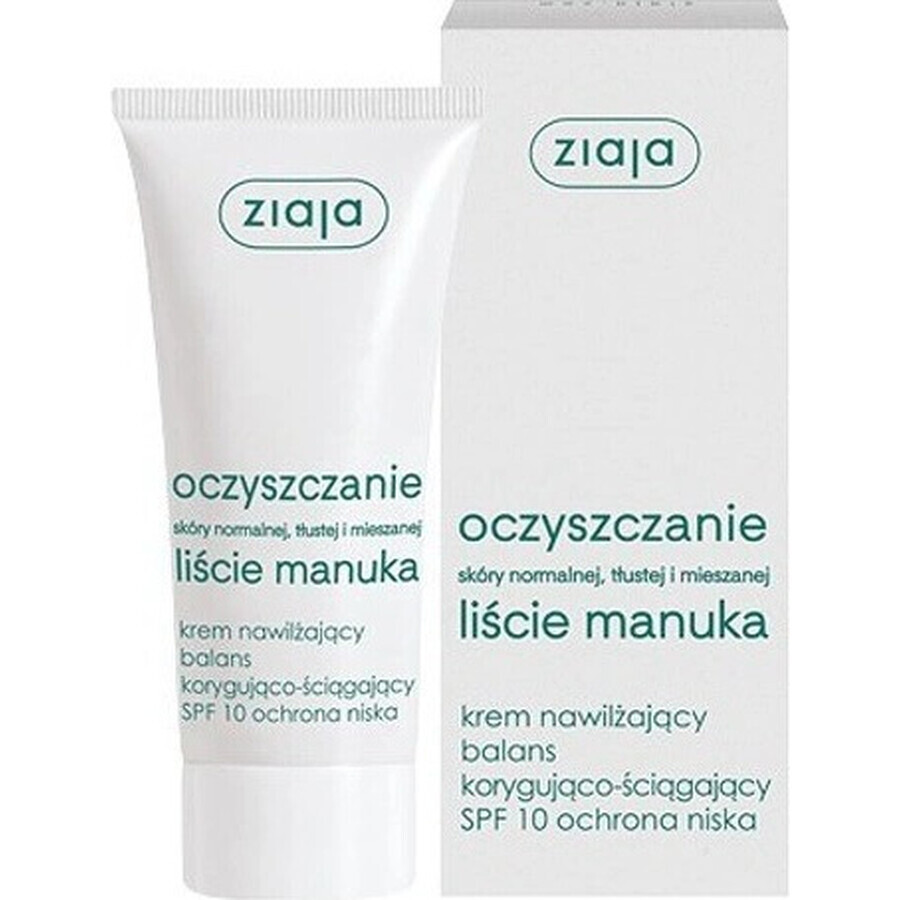 Ziaja Manuka - normalisierende Tagescreme für fettige und Mischhaut 12+ 1×50 ml, Tagescreme