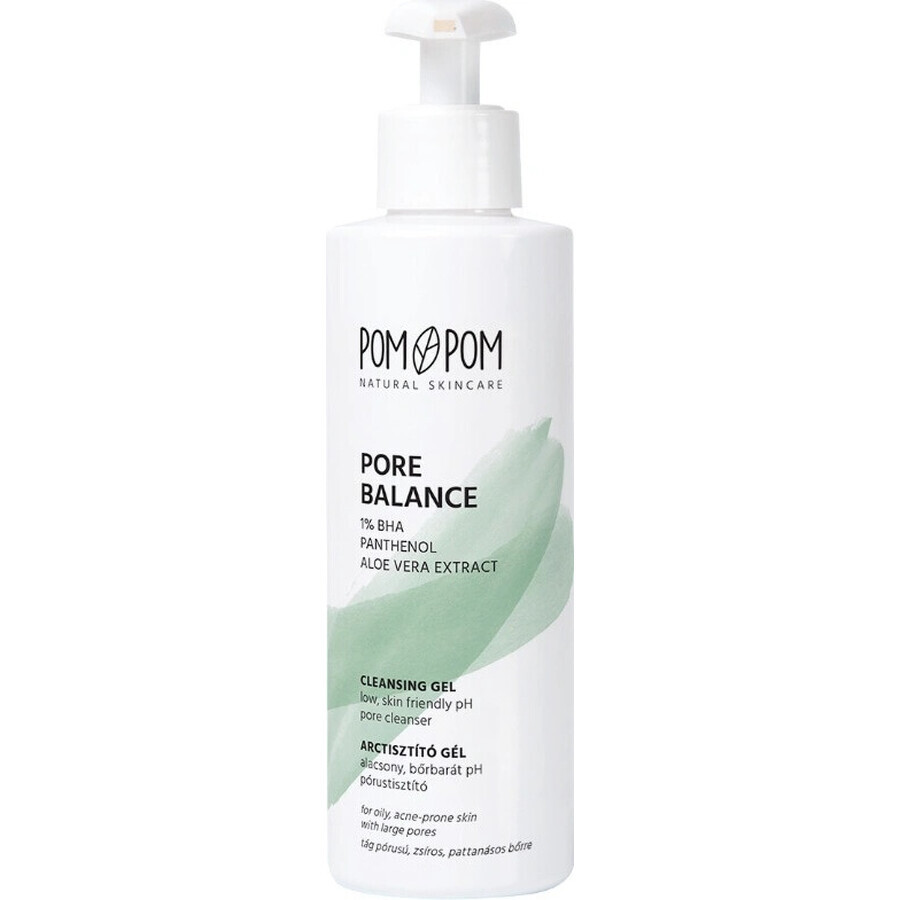 POMPOM Pore Balance Facial Cleansing Gel 1×200 ml, cleansing gel