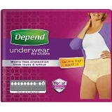 DEPEND MAXIMUM S/M für Frauen 1×10 Stück, Stretch-Slips, Hüftumfang 75-105 cm