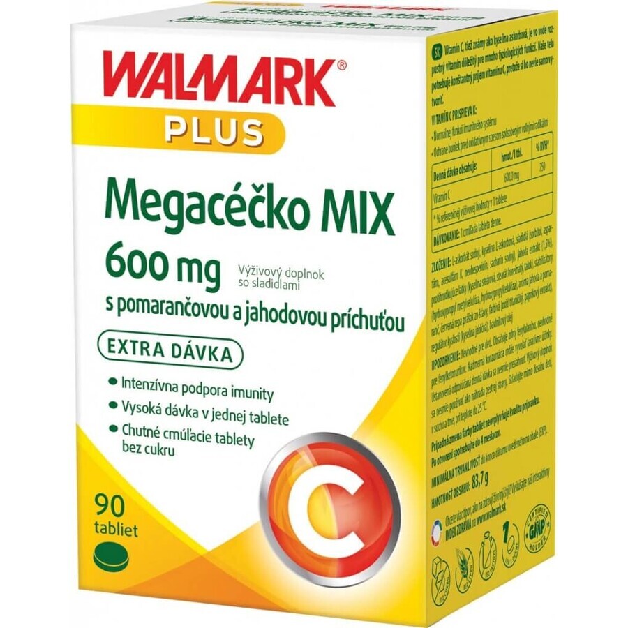 WALMARK Megacečko 600 mg orange 1×90 tbl, Nahrungsergänzungsmittel