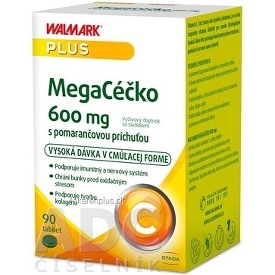 WALMARK Megacečko 600 mg orange 1×90 tbl, Nahrungsergänzungsmittel