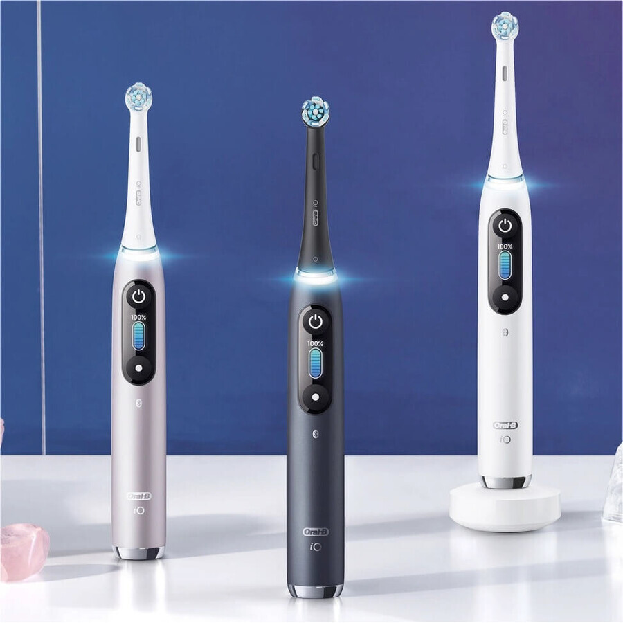 Oral B EK iO Series 9 Zwart onyx + tandenborstelhouder + reisetui 1×1 set, elektronische tandenborstel