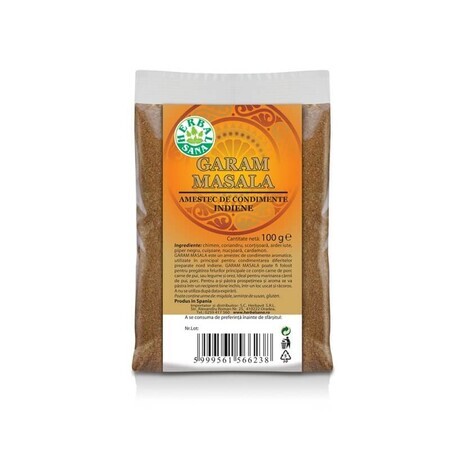 Amestec de condimente Indian Garam Masala, 100 g, Herbal Sana