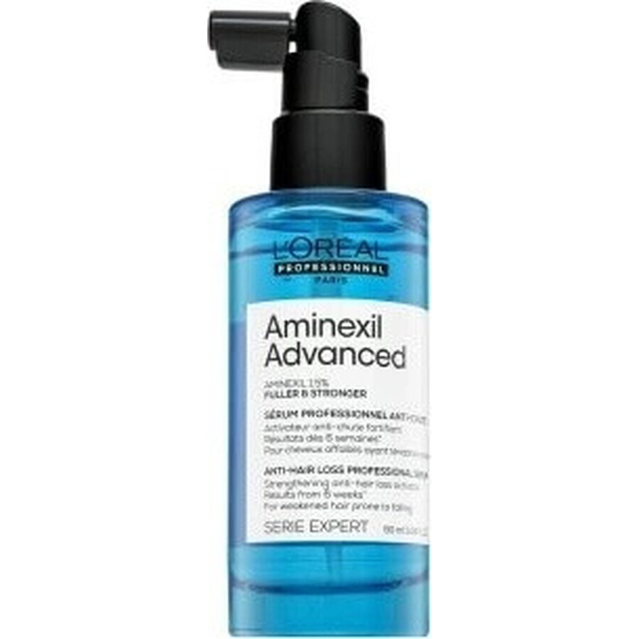 L'Oréal Professionnel Siero attivante contro la caduta dei capelli Aminexil Advanced Fuller & Strong er Strength Ening 1×90 ml, siero contro la caduta dei capelli