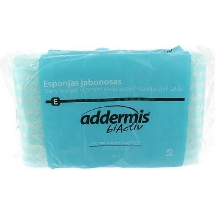 Addermis biActiv E Esponja Jabonosa 1×20 uds, desechable