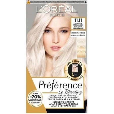 L'Oréal Paris Preférencia Le Blonding Ultra light cool crystal blonde 1×180 ml culoare
