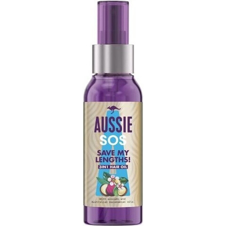 Aussie SOS Save My Lengths! Haaröl 3 in 1 1×100ml, Haaröl 3 in 1