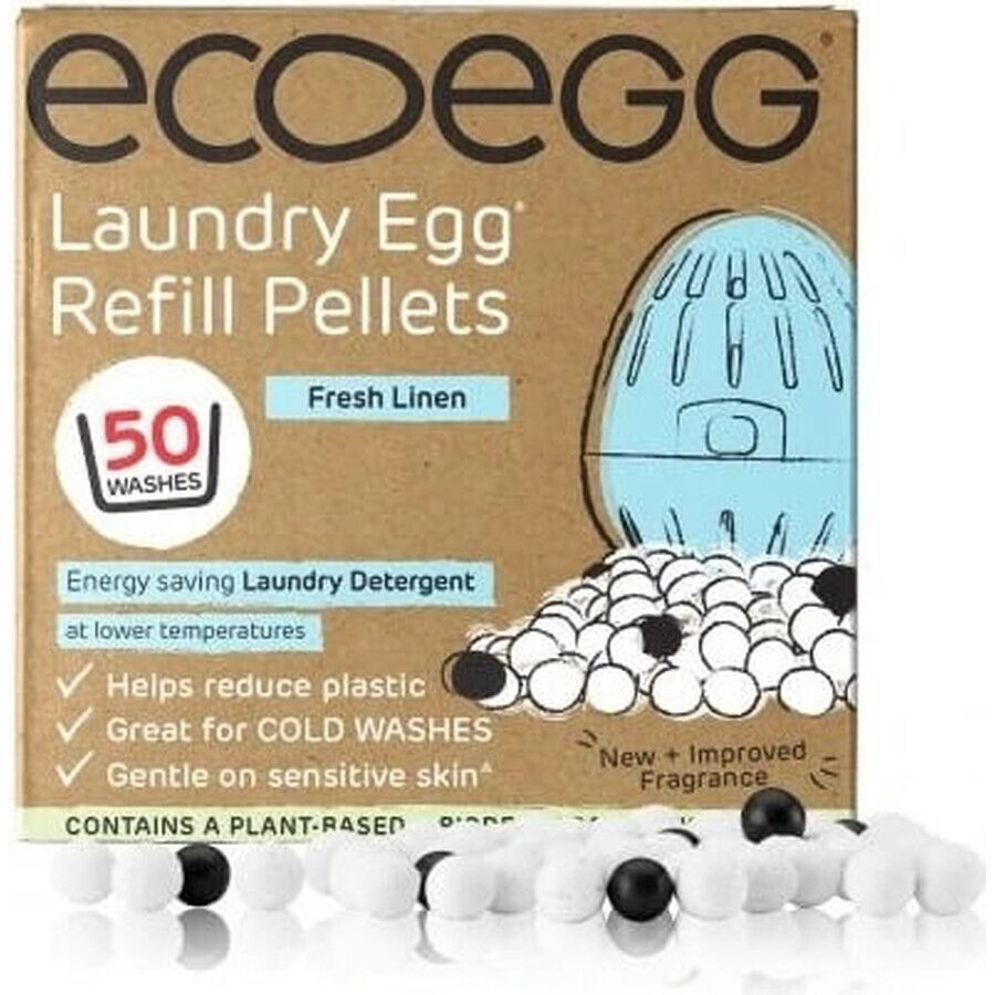 Ecoegg Washing Egg Cartridge - 50 washes cotton 1×1 pc, cartridge for 50 washes