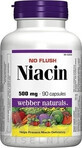 WEBBER NATURALS Niacin B3 500 mg nicht allergen! 1&#215;90 cps, Nahrungserg&#228;nzungsmittel