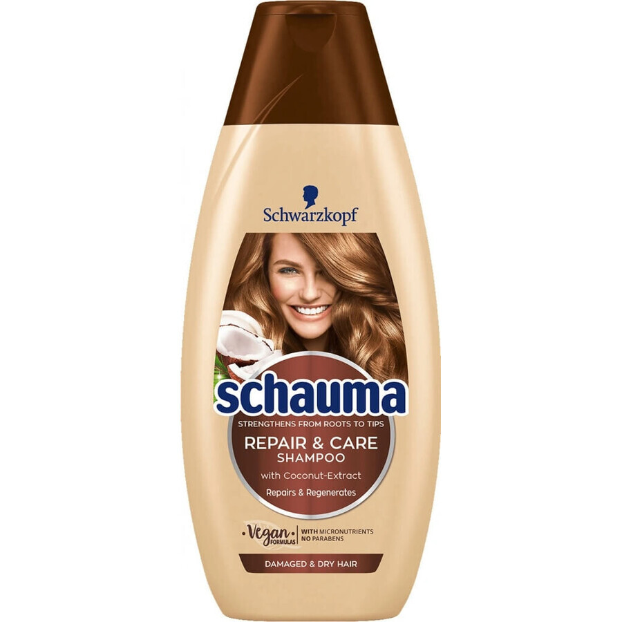 Schauma Repair & Care Shampoo 1×400 ml, shampooing