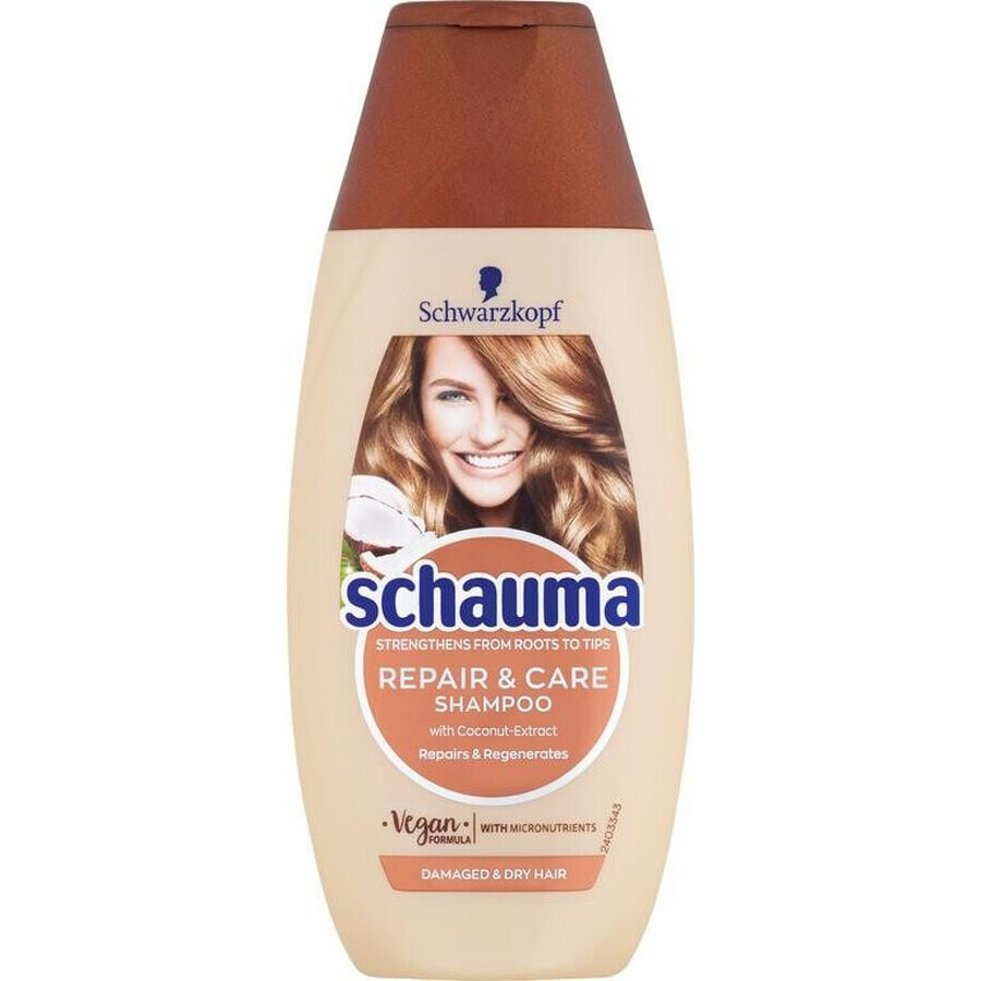 Schauma Repair & Care Shampoo 1×400 ml, shampooing