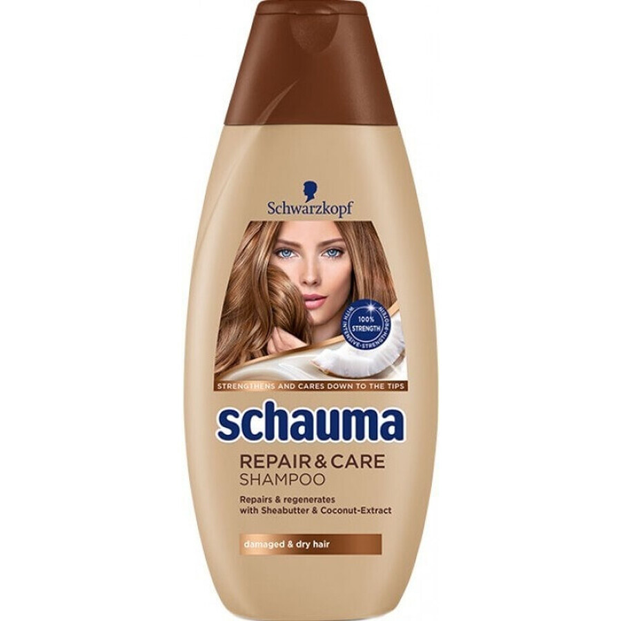 Schauma Repair & Care Shampoo 1×400 ml, shampooing