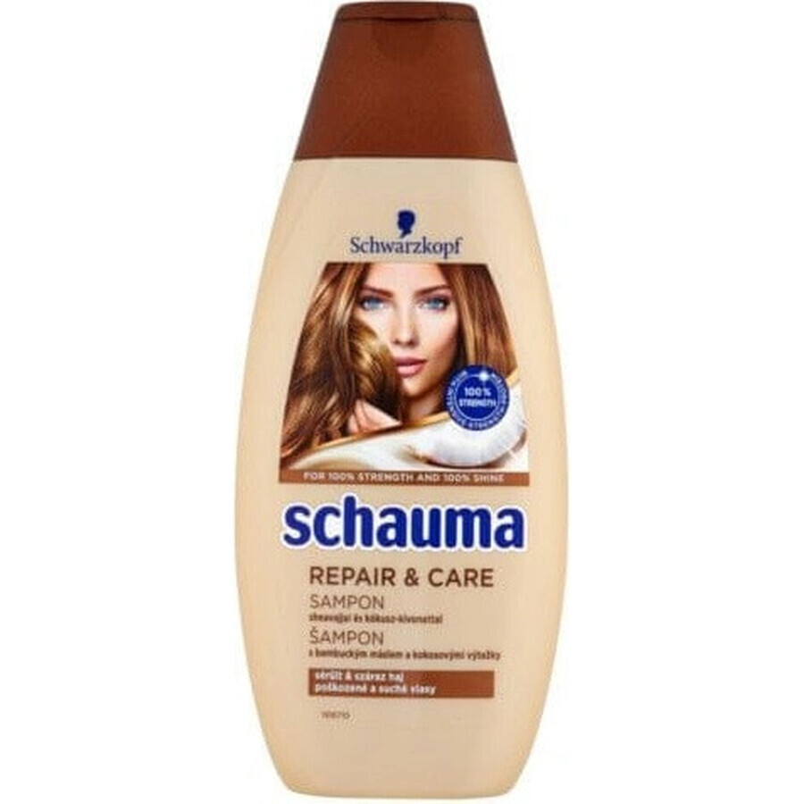 Schauma Repair & Care Shampoo 1×400 ml, shampooing