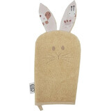 EKO Baumwollserviette mit Ohren Hase Beige 20x15 cm 1×1 St., Babyserviette