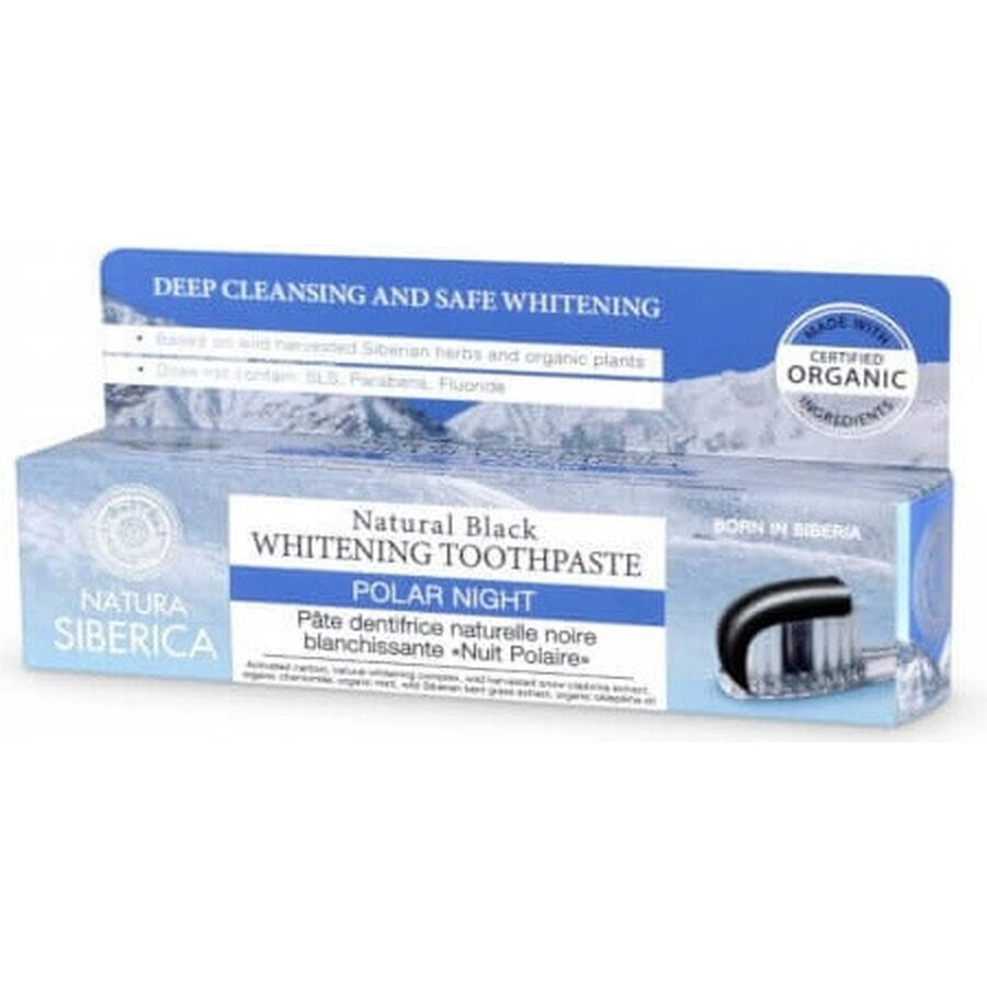 Natura Siberica aufhellende Zahnpasta schwarz "Polar Night" 1×100 g, Zahnpasta