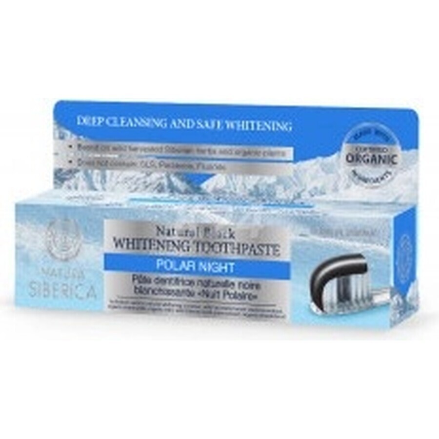 Natura Siberica aufhellende Zahnpasta schwarz "Polar Night" 1×100 g, Zahnpasta