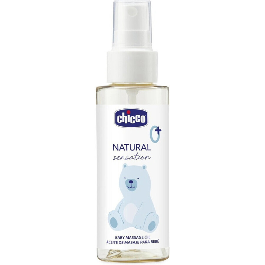 CHICCO Natural Sensation Massageöl 100ml, 0m+ 1×100 ml, Massageöl