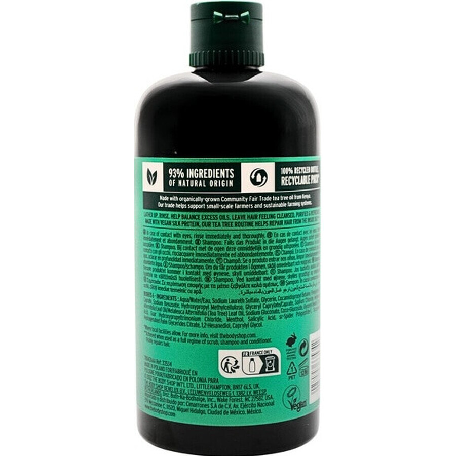 The Body Shop Oily Hair Shampoo Tea Tree 1×400 ml, shampoo