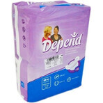 DEPEND NORMAL PLUS 1×12 stuks, incontinentiemateriaal 10×28 cm