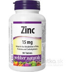 WEBBER NATURALS Zink 15 mg 1×90 tbl, Nahrungsergänzungsmittel