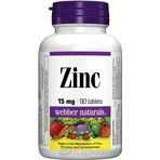 WEBBER NATURALS Zink 15 mg 1×90 tbl, Nahrungsergänzungsmittel