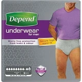 DEPEND MAXIMUM S/M für Männer 1×10 Stück, elastische Slips, Hüftumfang 95-130 cm