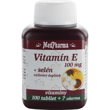 MedPharma VITAMINE E 100 1×107 cps, complément alimentaire