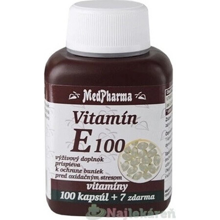 MedPharma VITAMINE E 100 1×107 cps, complément alimentaire