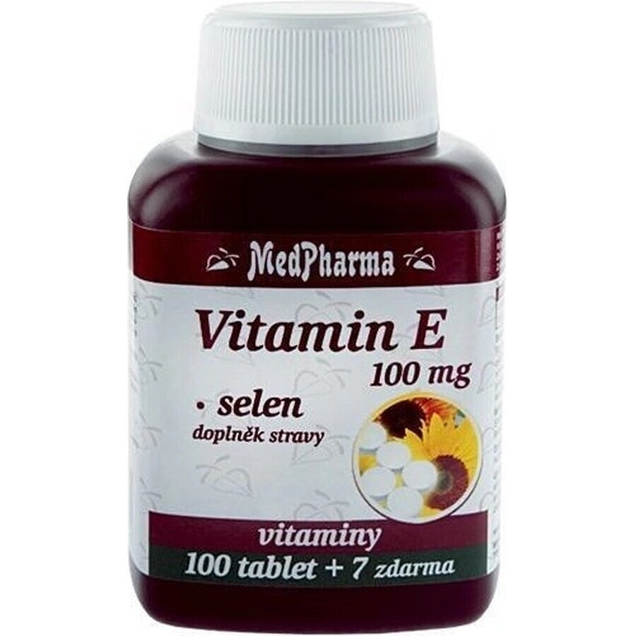 MedPharma VITAMINE E 100 1×107 cps, complément alimentaire