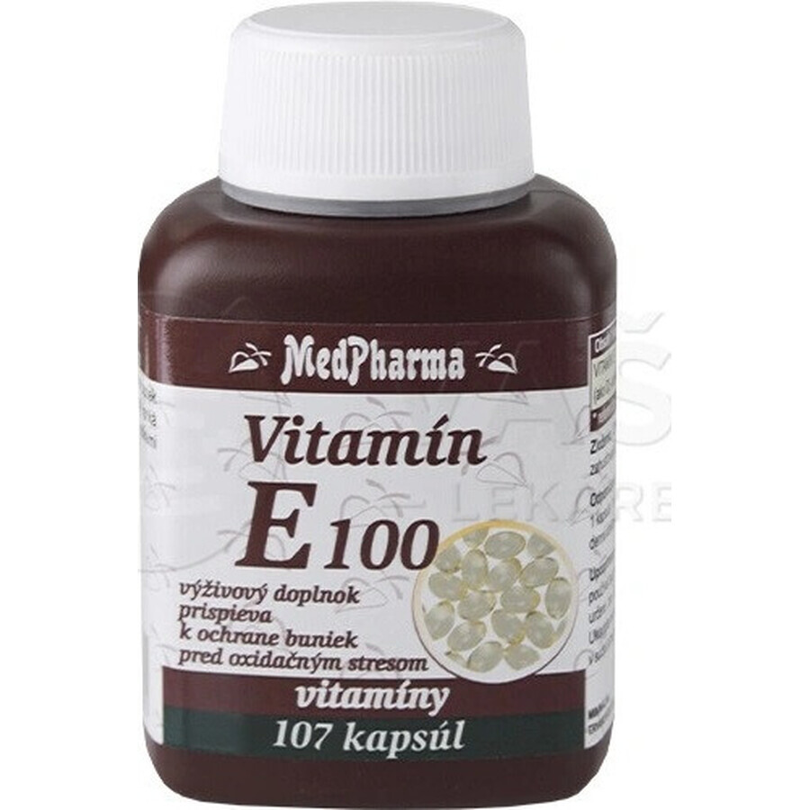 MedPharma VITAMINE E 100 1×107 cps, complément alimentaire