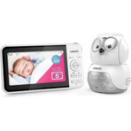 VTECH BM5550-OWL, Baby-Video-Babysitter Eule mit 5"-Bildschirm und 1×1pc schwenkbarer Kamera, Babysitter