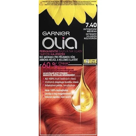 Garnier Olia Coloración Permanente 7.40 Cobre Intenso 1×1, coloración permanente