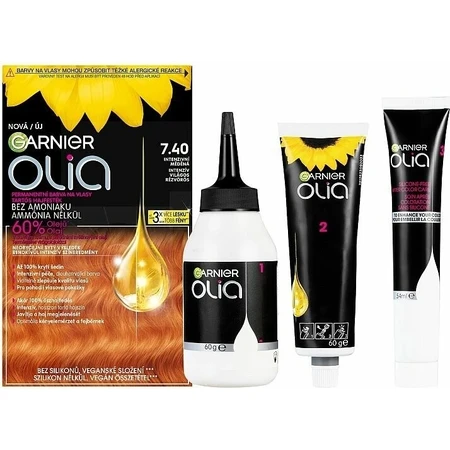 Garnier Olia Coloración Permanente 7.40 Cobre Intenso 1×1, coloración permanente