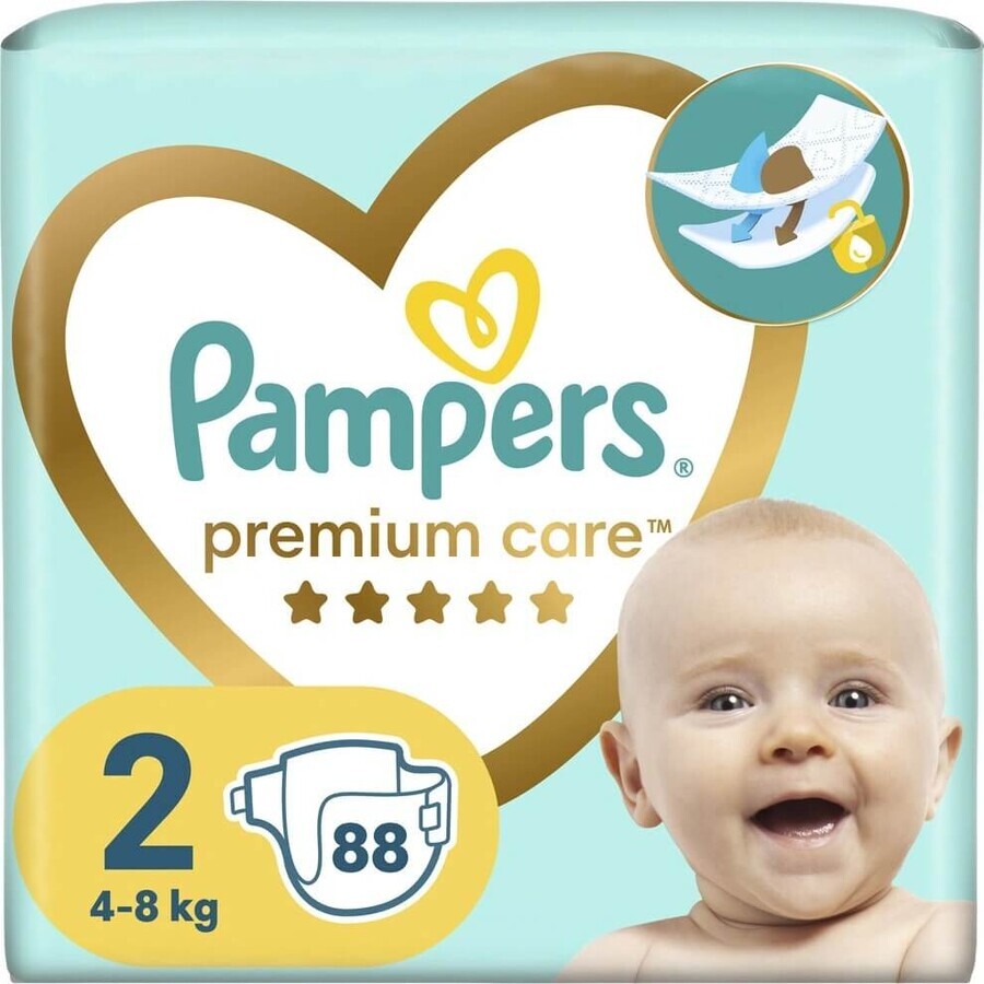 Pampers Premium MBP S2 224st (4-8kg) 1×224 stuks luiers