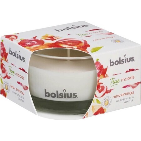 Bolsius Aromatic 2.0 Bouteille en verre 80x50mm New energy, bougie parfumée 1×1 pc, bougie parfumée