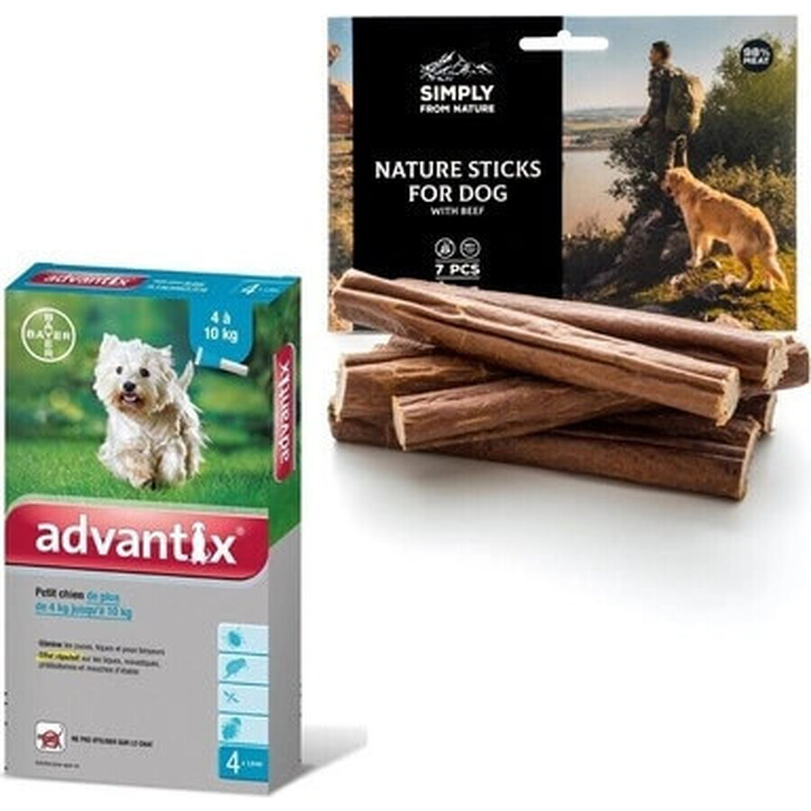 Advantix Spot-on für Hunde von 4 bis 10 kg (4 Pipetten) 4x1 ml