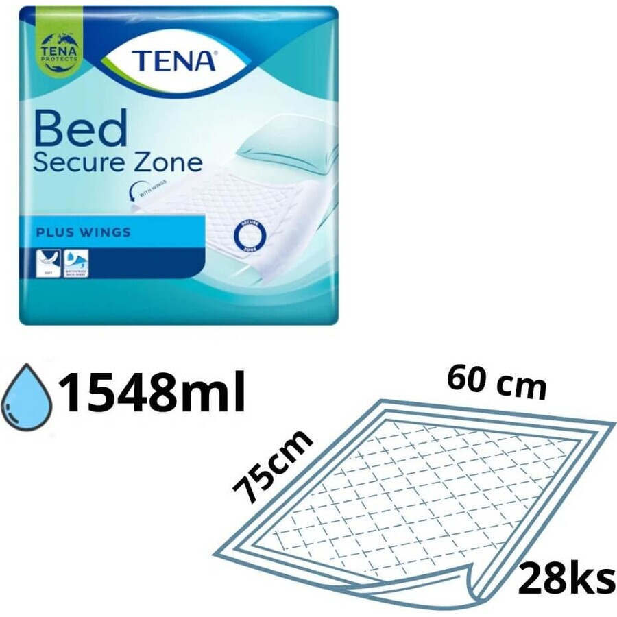 TENA Bed Super 1×28 buc, tampoane absorbante 60x75 cm