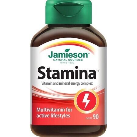 JAMIESON STAMINA COMPLEX VAN VITAMINEN EN MINERALEN 1×90 tbl, voedingssupplement