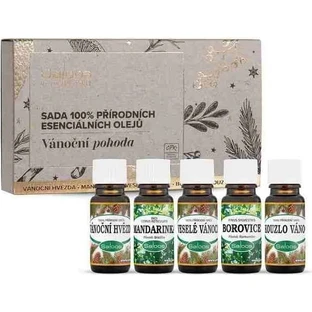 Saloos Christmas well-being-set olejków eterycznych 100% naturalnych 5x10 ml, zestaw olejków eterycznych