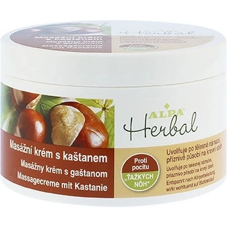 ALPA Cremă de masaj pe bază de plante cu castan 1×250 ml, cremă de masaj