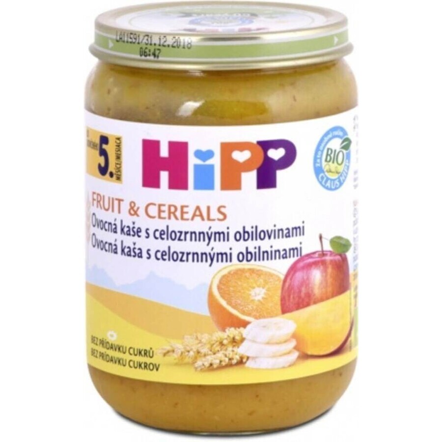 HIPP BIO Porridge di frutta con cereali integrali 1×190 g, antipasto, 6m+