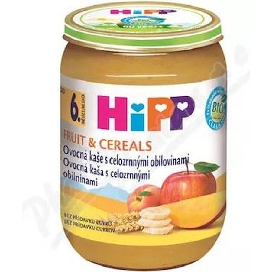 HIPP BIO Porridge di frutta con cereali integrali 1×190 g, antipasto, 6m+