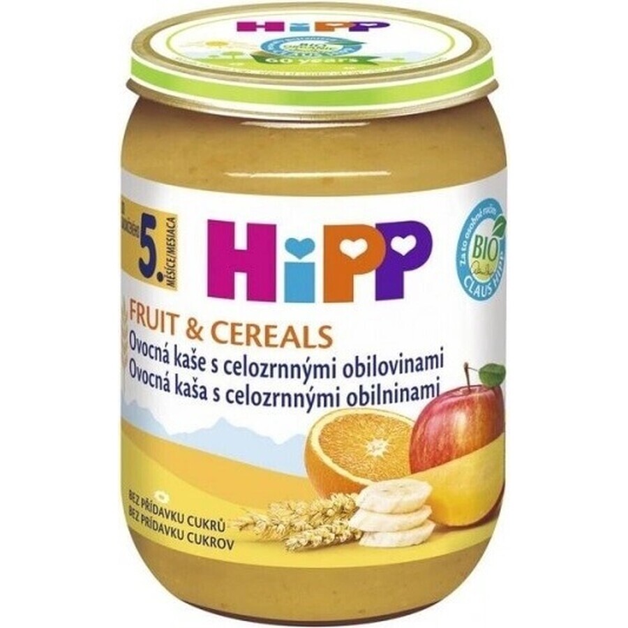 HIPP BIO Porridge di frutta con cereali integrali 1×190 g, antipasto, 6m+