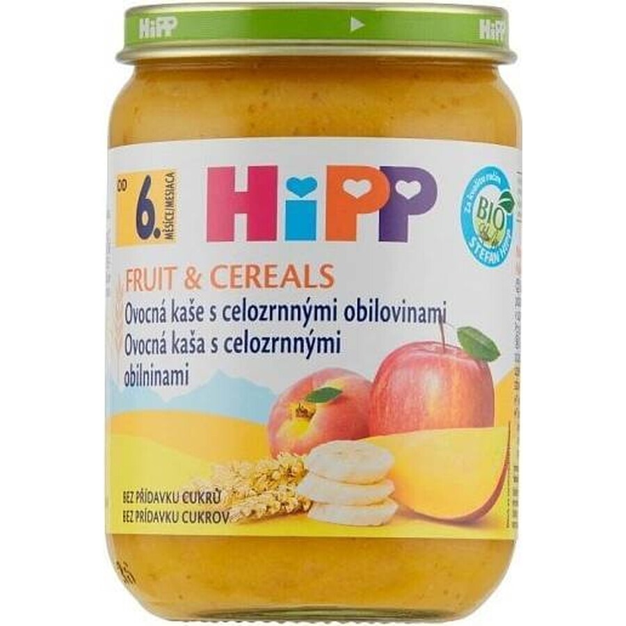 HIPP BIO Porridge di frutta con cereali integrali 1×190 g, antipasto, 6m+