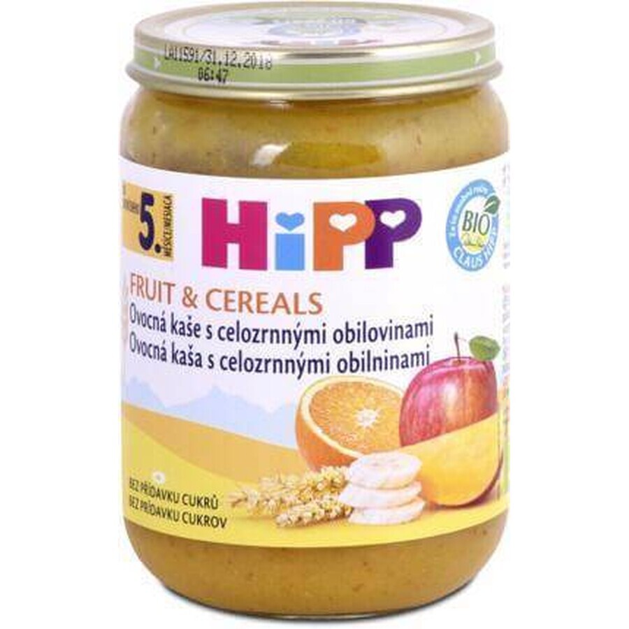 HIPP BIO Porridge di frutta con cereali integrali 1×190 g, antipasto, 6m+